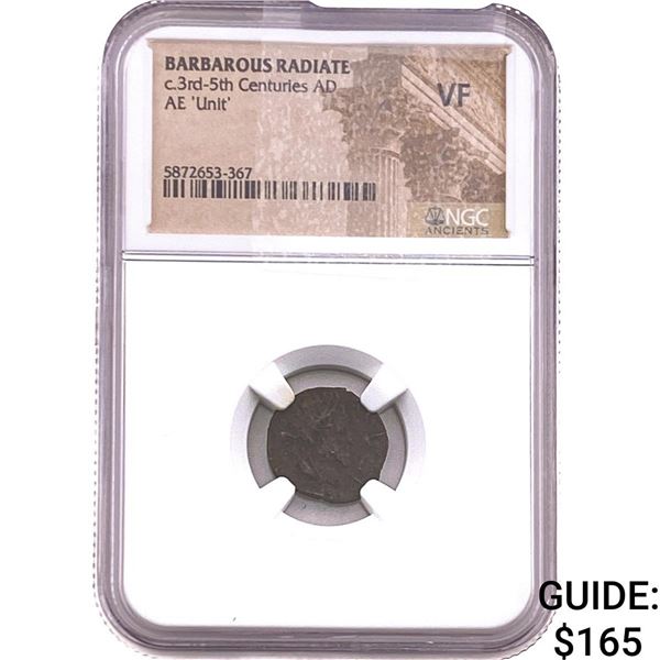 Barbarous Radiate 3rd-5th Cent AD Bronze Unit  VF