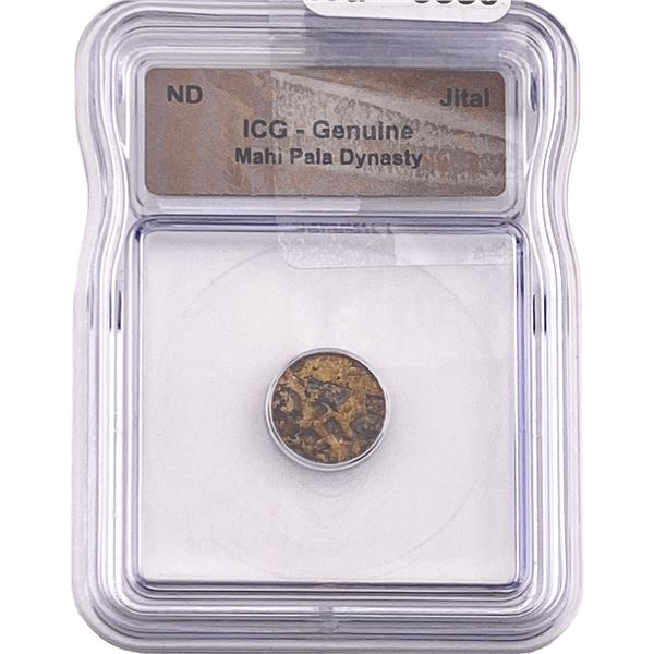 Mahi Pala Dynasty Copper Jital ICG Genuine