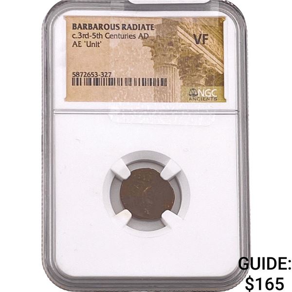 Barbarous Radiate 3rd-5th Cent AD Bronze Unit  VF