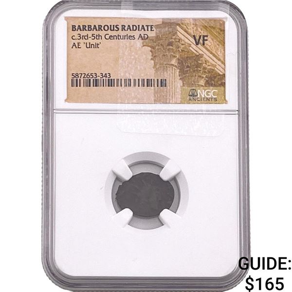 Barbarous Radiate 3rd-5th Cent AD Bronze Unit  VF