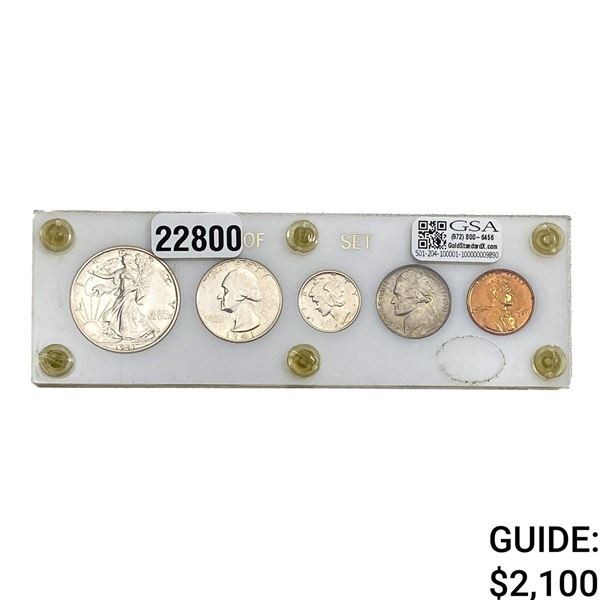 1941 U.S. Proof Set 1C-50C