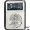 Image 1 : 2005 Silver Eagle NGC MS69 20th Anniv.