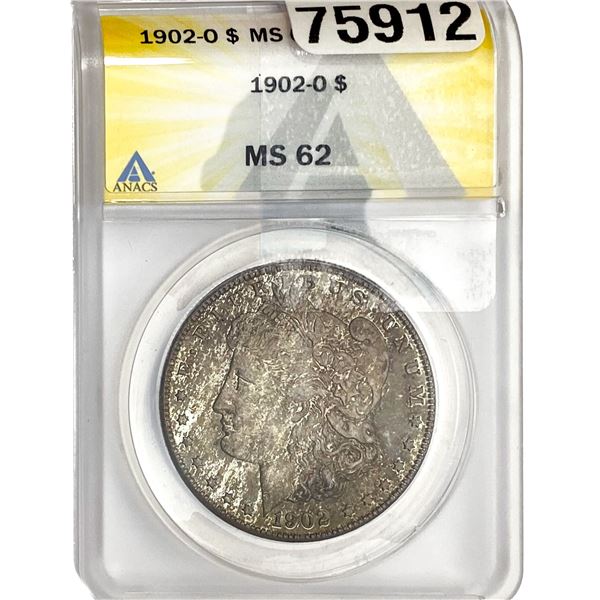 1902-O Morgan Silver Dollar ANACS MS62