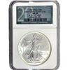 Image 1 : 1993 Silver Eagle NGC MS69 20th Anniv.