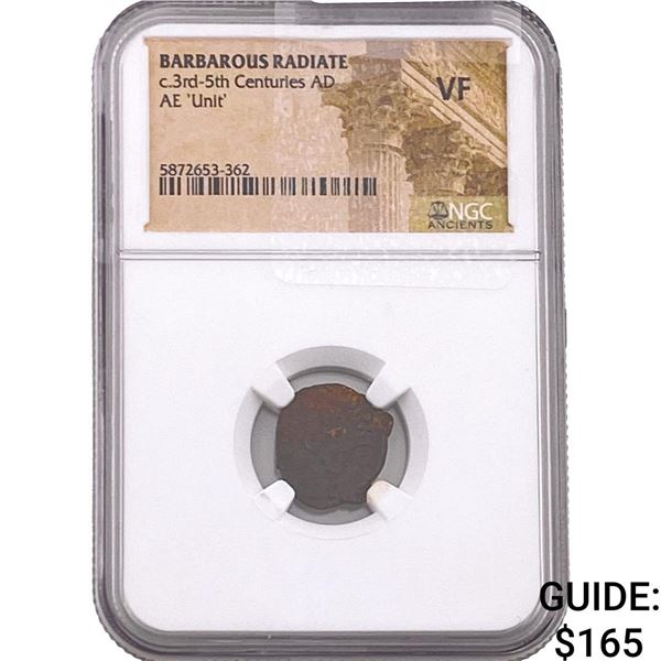 Barbarous Radiate 3rd-5th Cent AD Bronze Unit  VF