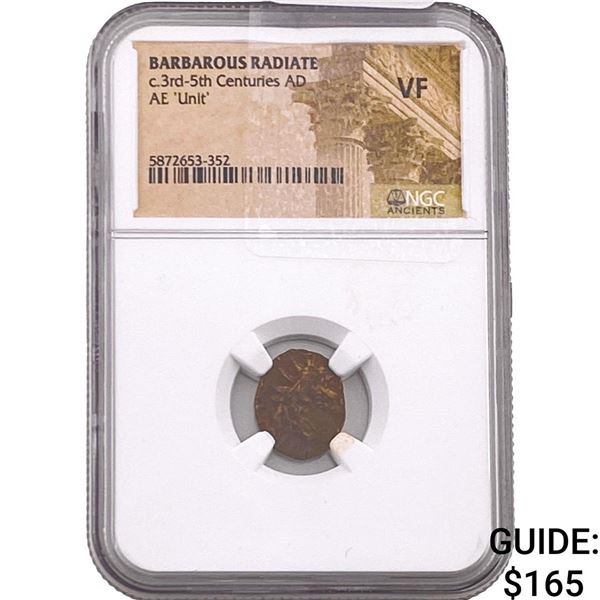 Barbarous Radiate 3rd-5th Cent AD Bronze Unit  VF