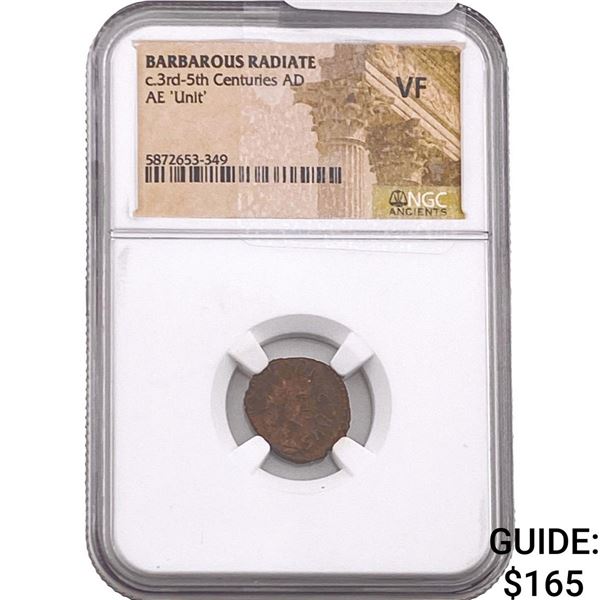 Barbarous Radiate 3rd-5th Cent AD Bronze Unit  VF