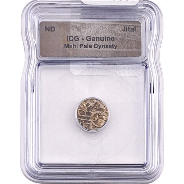 Mahi Pala Dynasty Copper Jital ICG Genuine