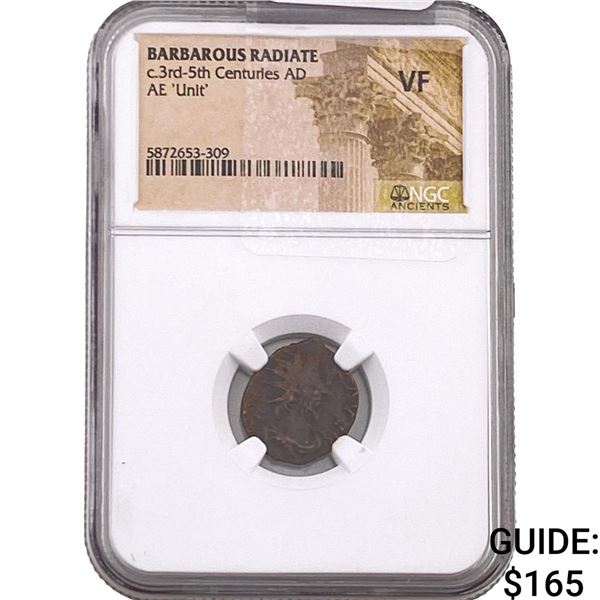 Barbarous Radiate 3rd-5th Cent AD Bronze Unit  VF