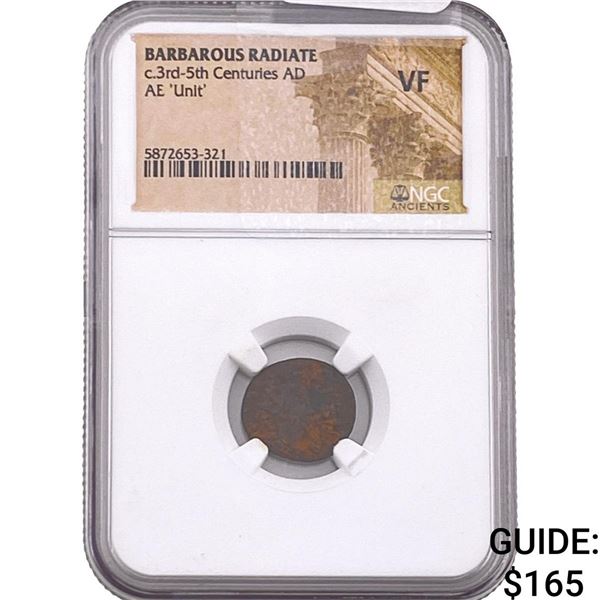 Barbarous Radiate 3rd-5th Cent AD Bronze Unit  VF