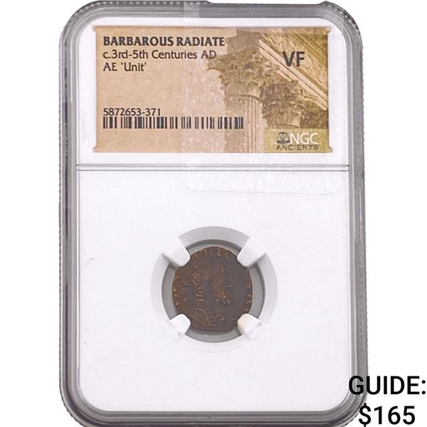 Barbarous Radiate 3rd-5th Cent AD Bronze Unit  VF