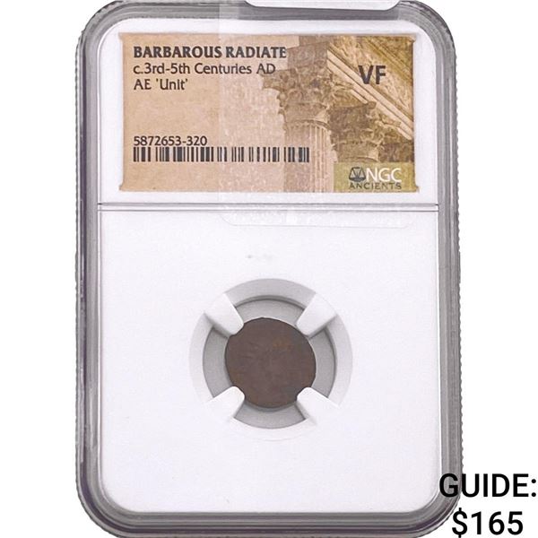 Barbarous Radiate 3rd-5th Cent AD Bronze Unit  VF