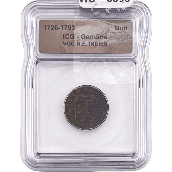 1726-1793 VOC N.E. Indies Duit ICG Genuine