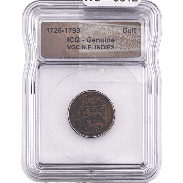 1726-1793 VOC N.E. Indies Duit ICG Genuine