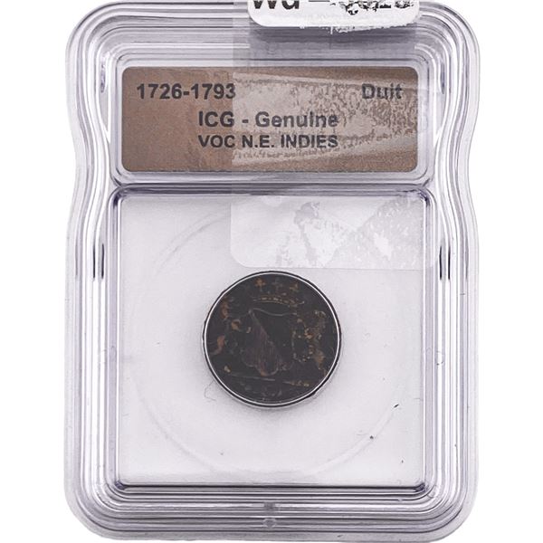 1726-1793 VOC N.E. Indies Duit ICG Genuine