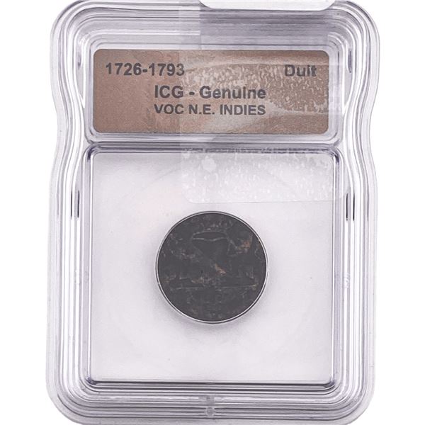 1726-1793 VOC N.E. Indies Duit ICG Genuine