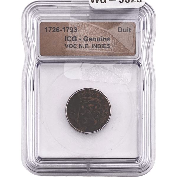 1726-1793 VOC N.E. Indies Duit ICG Genuine