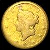 Image 1 : 1849 Gold $1 Type 1 Liberty Head NICELY CIRCULATED