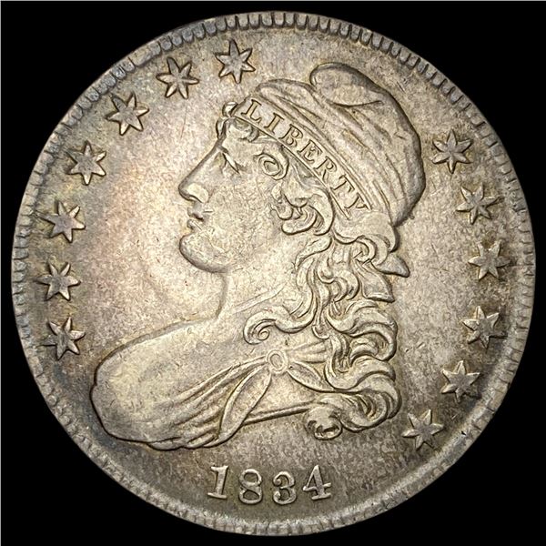1834 Capped Bust Half Dollar NEARLY UNCIRCULATED