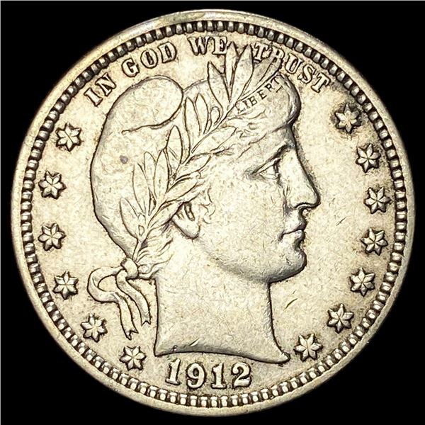 1912 Barber Silver Quarter NEARLY UNCIRCULATED