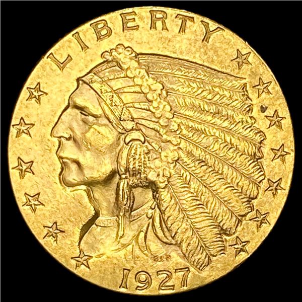 1927 Indian Head Gold $2.50 Quarter Eagle NICELY CIRCULATED
