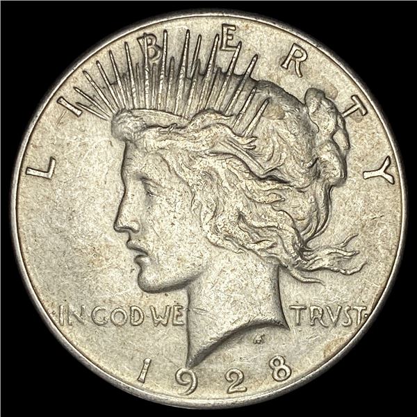1928-S Silver Peace Dollar NEARLY UNCIRCULATED