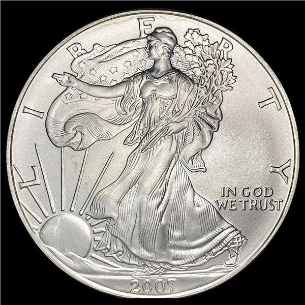 2007 1 oz Silver American Eagle $1 SUPERB GEM BU
