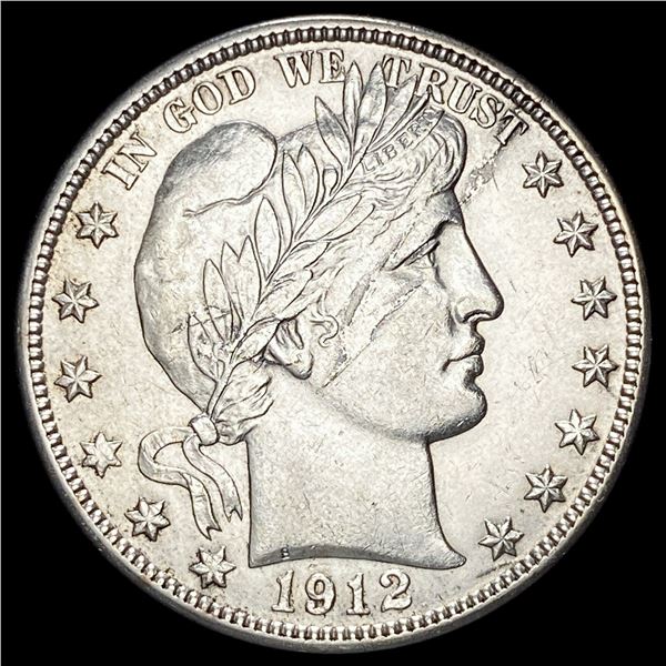 1912-D Silver Barber Half Dollar CHOICE AU
