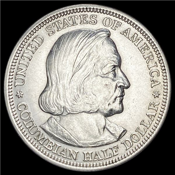 1893 Silver Columbian Half Dollar CLOSELY UNCIRCULATED