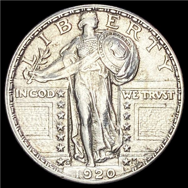 1920-S Silver Standing Liberty Quarter CLOSELY UNCIRCULATED