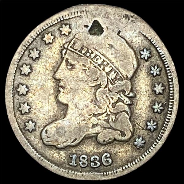 1836 Capped Bust Half Dime NICELY CIRCULATED
