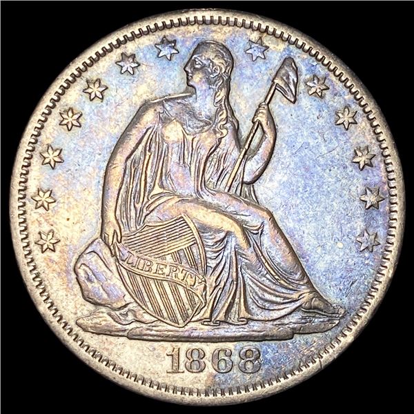 1868-S Silver Half Dollar CLOSELY UNCIRCULATED