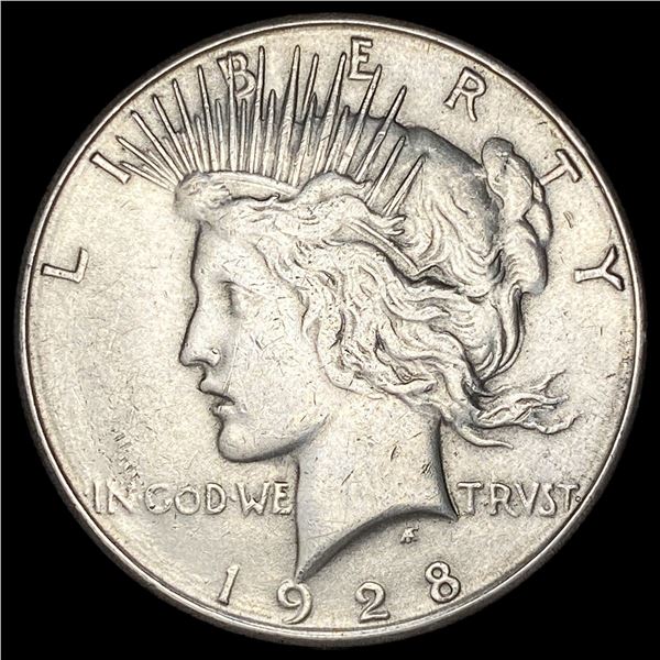 1928-S Silver Peace Dollar CLOSELY UNCIRCULATED