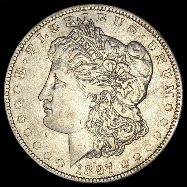 1897 Morgan Silver Dollar NEARLY UNCIRCULATED
