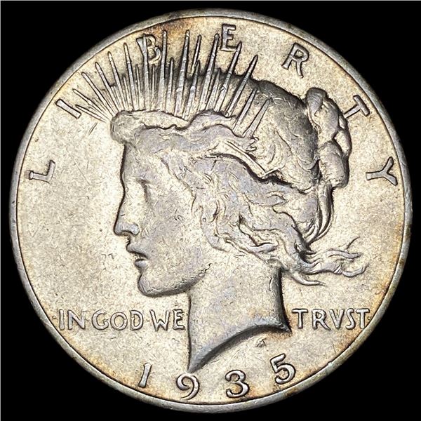 1935 Silver Peace Dollar NEARLY UNCIRCULATED