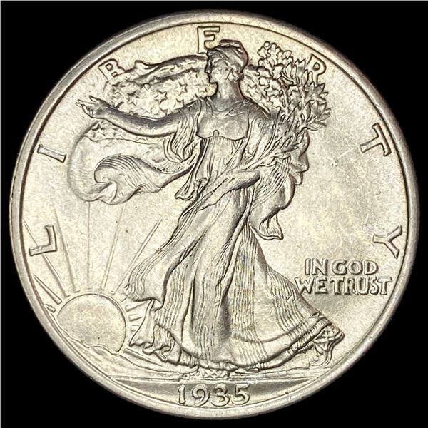1935 Silver Half Dollar Walking Liberty CLOSELY UNCIRCULATED