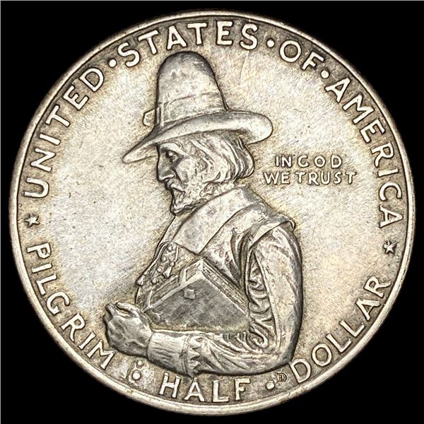 1920 Silver Pilgrim Tercentenary Half Dollar CLOSELY UNCIRCULATED