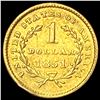 Image 2 : 1851 Gold $1 Type 1 Liberty Head HIGH GRADE