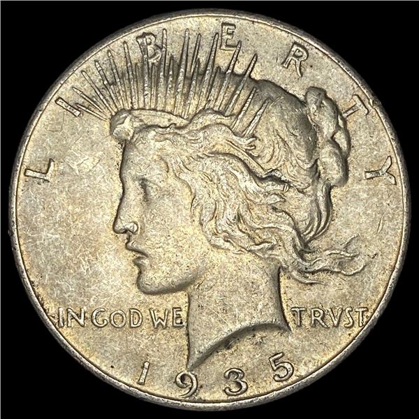 1935 Silver Peace Dollar CLOSELY UNCIRCULATED