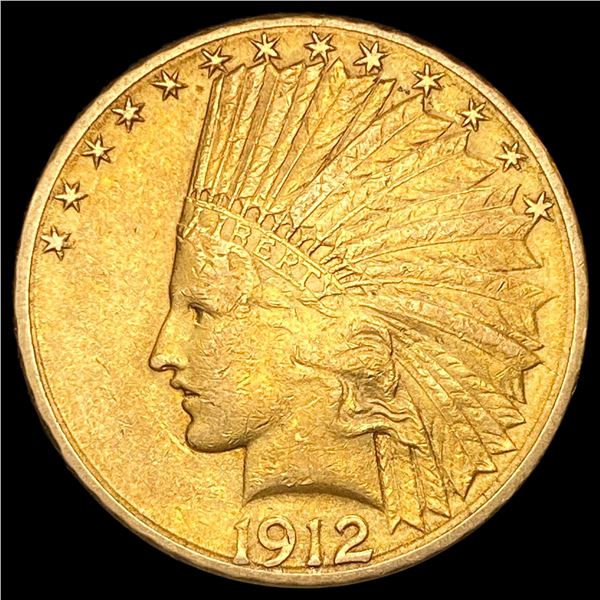 1912-S Gold $10 Indian Head Eagle CLOSELY UNCIRCULATED