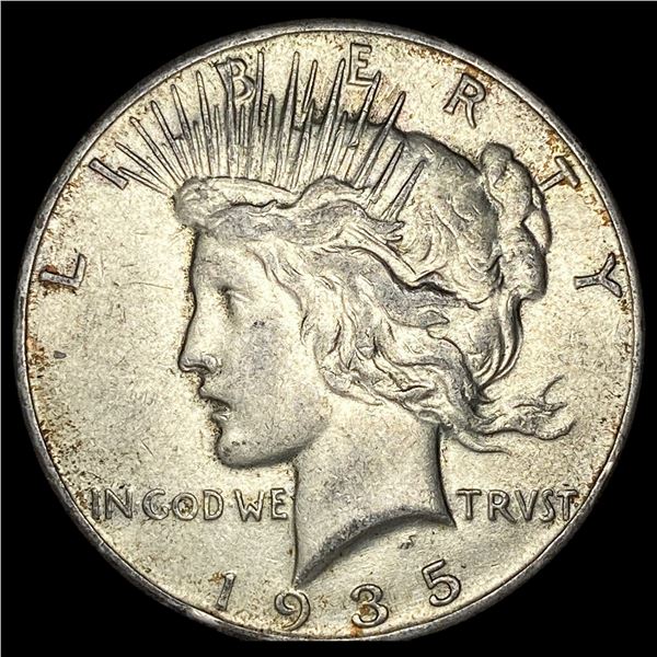 1935 Silver Peace Dollar NEARLY UNCIRCULATED