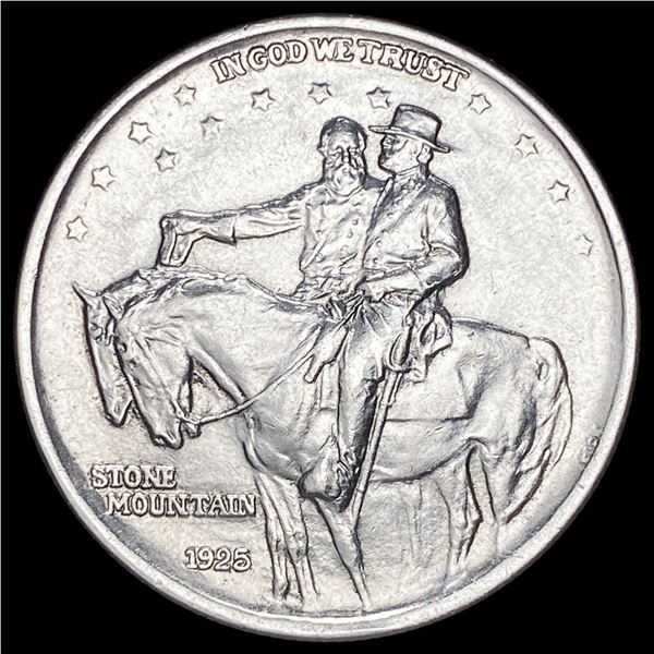 1925 Stone Mountain Silver Half Dollar CLOSELY UNCIRCULATED