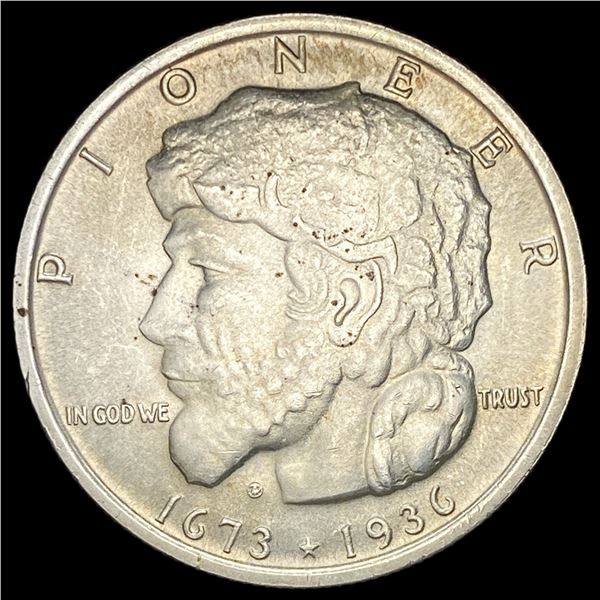 1936 Silver Elgin Illinois Half Dollar CHOICE BU