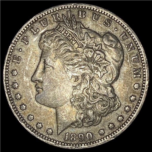 1890 Silver Morgan Dollar NEARLY UNCIRCULATED