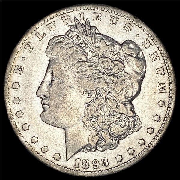 1893-CC Silver Morgan Dollar NEARLY UNCIRCULATED