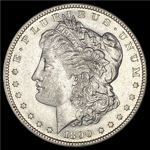 1890-S Silver Morgan Dollar CHOICE AU