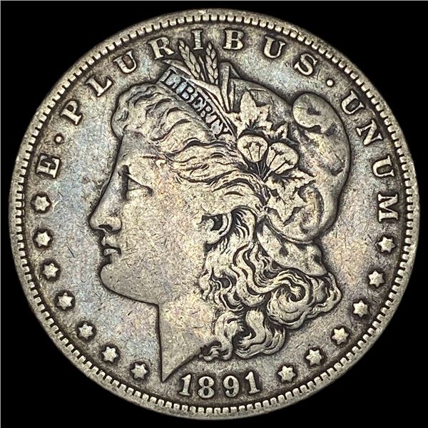 1891 Morgan Silver Dollar LIGHTLY CIRCULATED