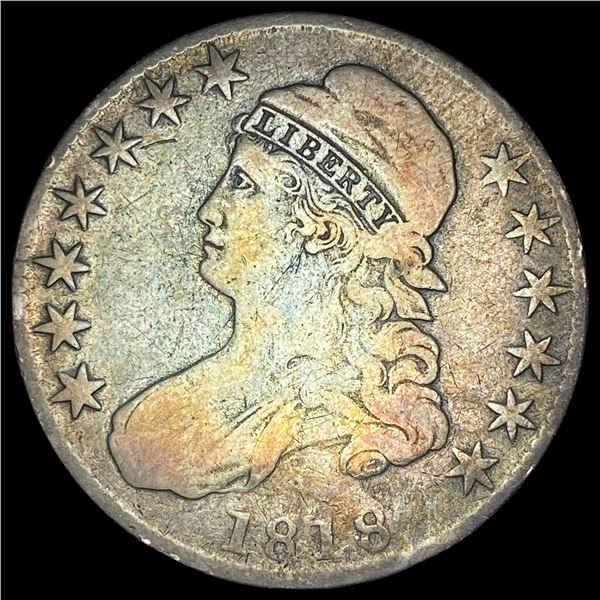 1818 Capped Bust Half Dollar NICELY CIRCULATED