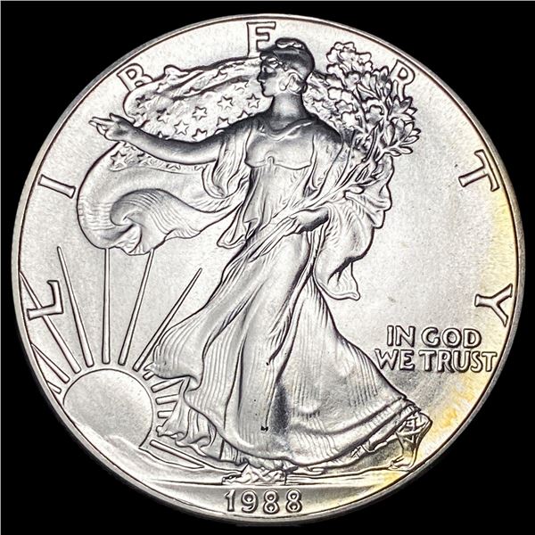 1988 1 oz Silver American Eagle $1 SUPERB GEM BU