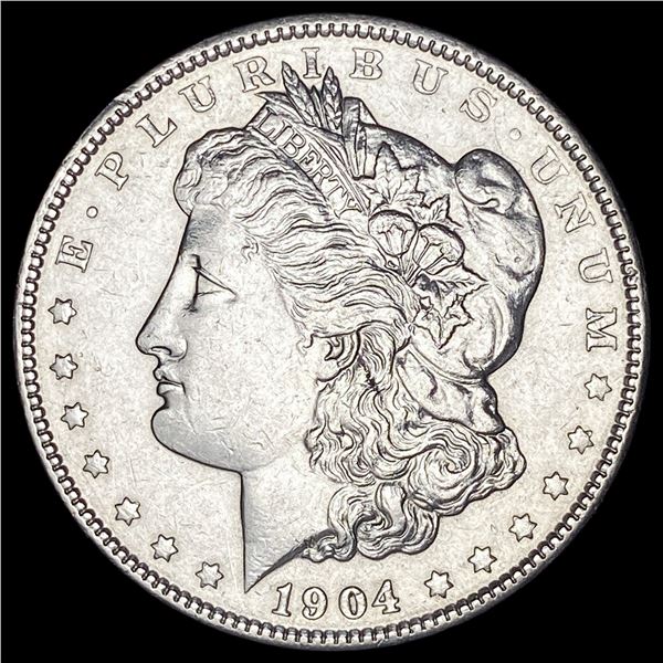 1904 Silver Morgan Dollar CLOSELY UNCIRCULATED